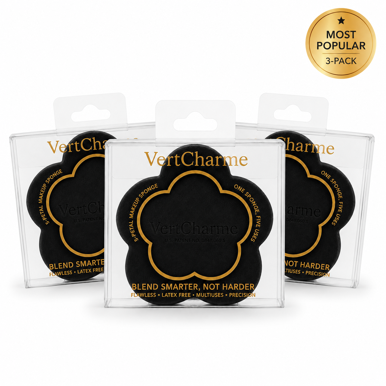 5-Petal Makeup Sponge - Latex free