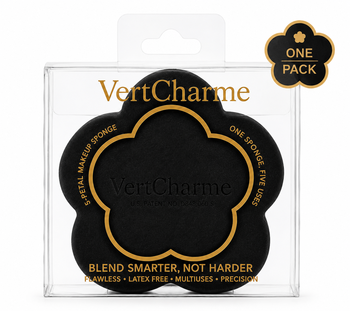 5-Petal Makeup Sponge - Latex free