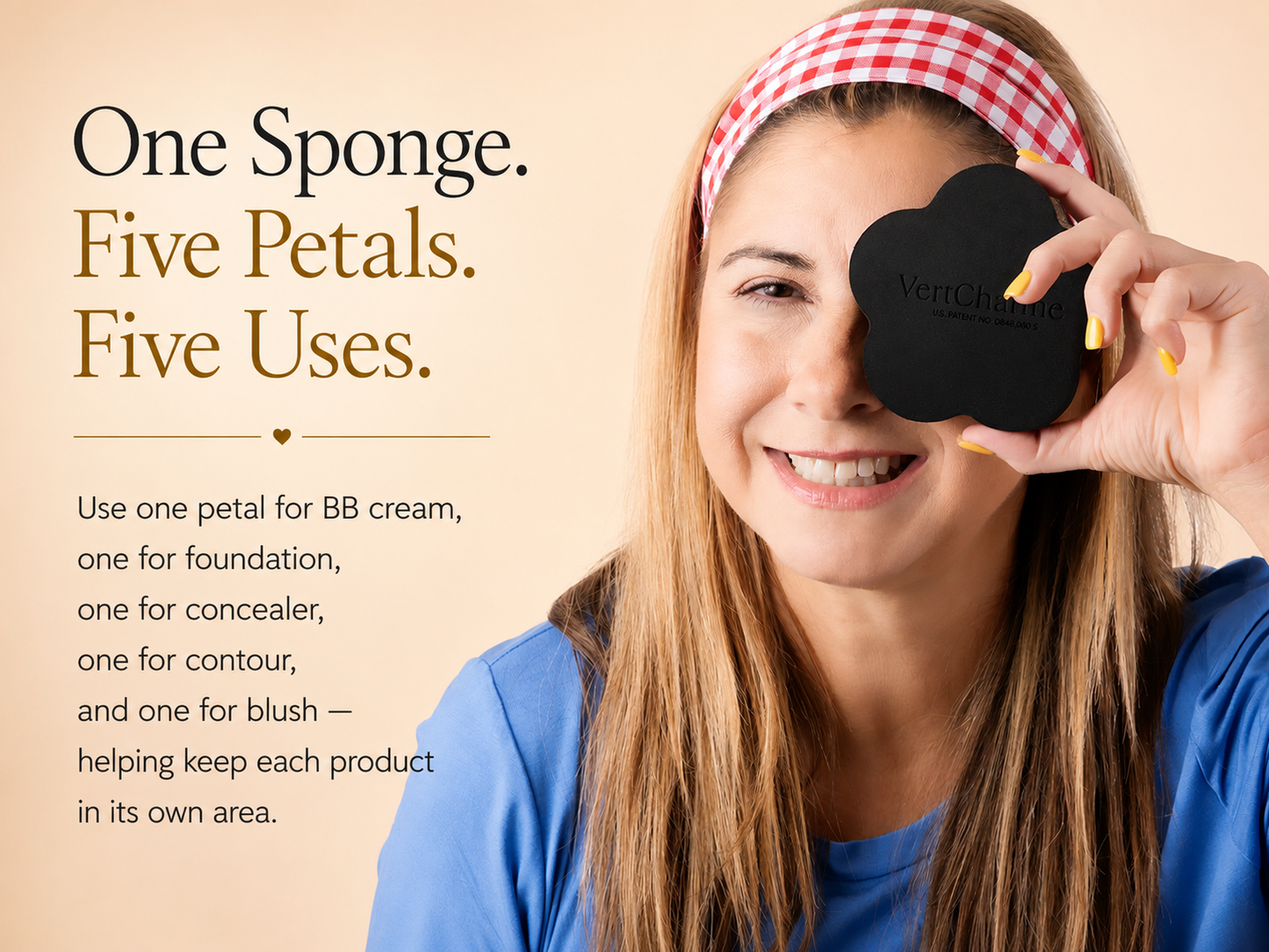 5-Petal Makeup Sponge - Latex free